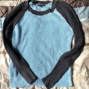 American Eagle Waffle sweater new